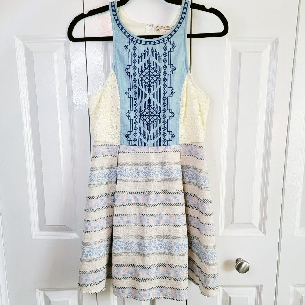 Lace & Embroidery Boho Dress by Flying Tom…